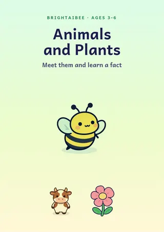 Cover of Animals and Plants